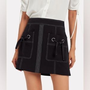 Veronica beard rinko mini skirt navy